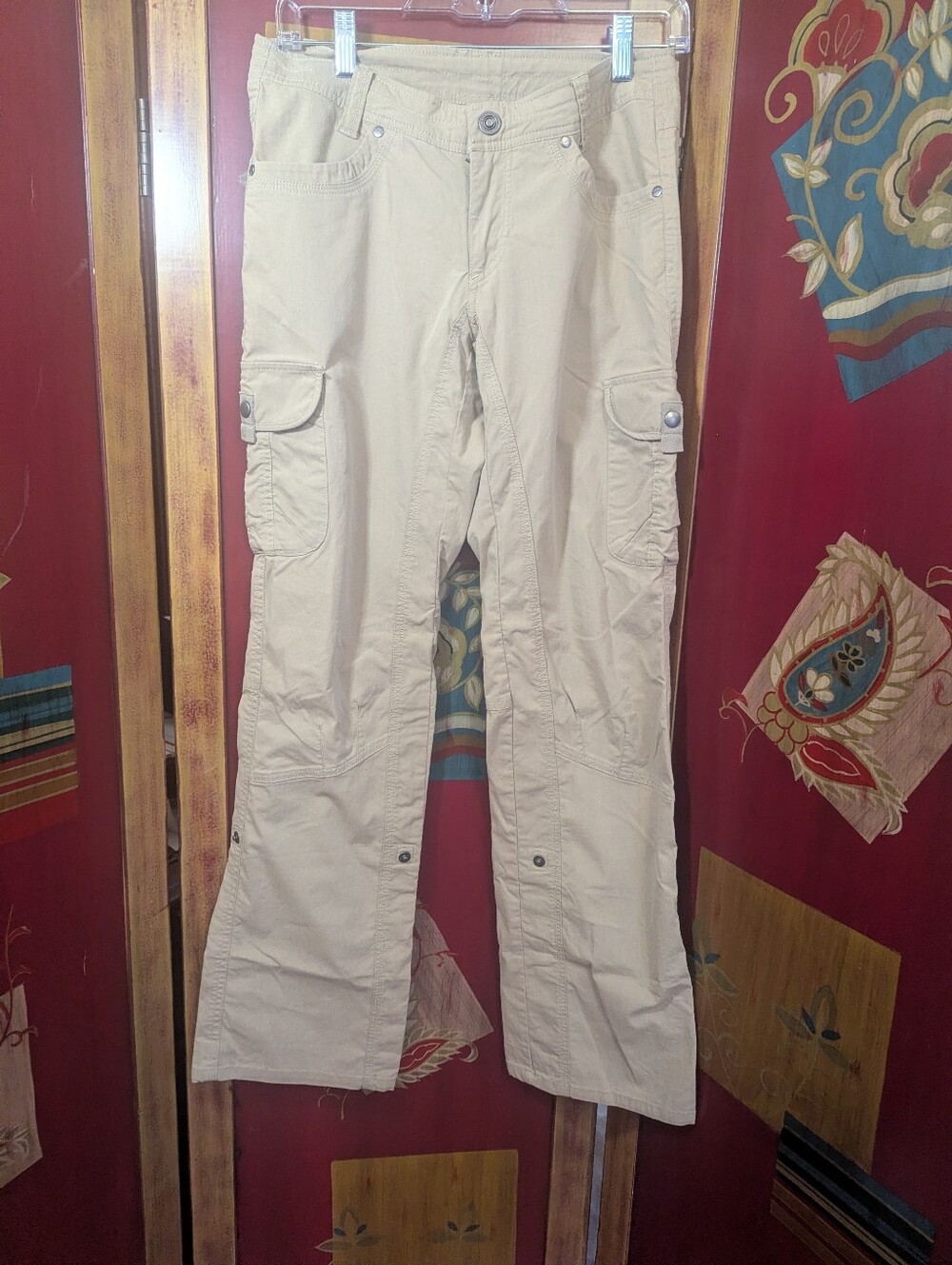 Kuhl Splash Roll Up Convertible Cargo Pants Khaki Womens 2 Gorpcore Hiking